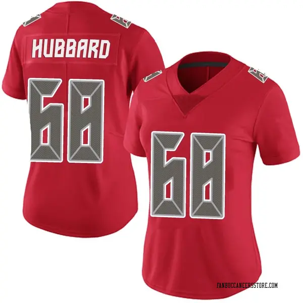 Women's Jonathan Hubbard Tampa Bay Buccaneers Limited Red Team Color Vapor Untouchable Jersey
