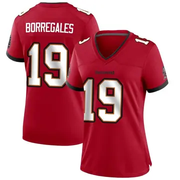 Women's Jose Borregales Tampa Bay Buccaneers Game Red Team Color Jersey