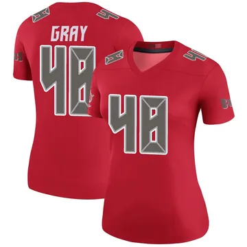 Women's J.T. Gray Tampa Bay Buccaneers Legend Red Color Rush Jersey