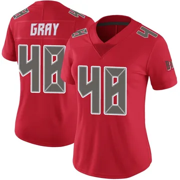Women's J.T. Gray Tampa Bay Buccaneers Limited Red Color Rush Jersey