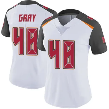 Women's J.T. Gray Tampa Bay Buccaneers Limited White Vapor Untouchable Jersey