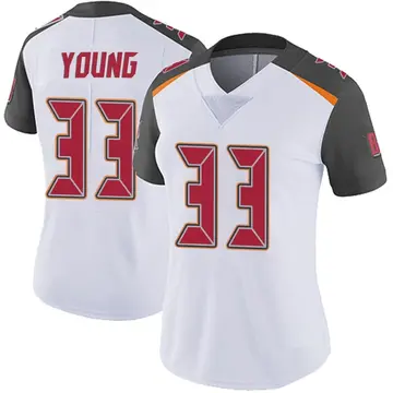 Women's Kenny Young Tampa Bay Buccaneers Limited White Vapor Untouchable Jersey