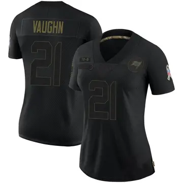 Women's Ke'Shawn Vaughn Tampa Bay Buccaneers Limited Black 2020 Salute To Service Jersey