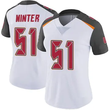 Women's Kevin Minter Tampa Bay Buccaneers Limited White Vapor Untouchable Jersey