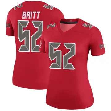 Women's K.J. Britt Tampa Bay Buccaneers Legend Red Color Rush Jersey