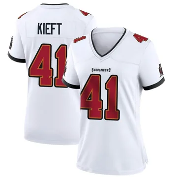 Women's Ko Kieft Tampa Bay Buccaneers Game White Jersey