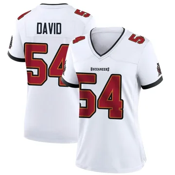 Women's Lavonte David Tampa Bay Buccaneers Game White Jersey