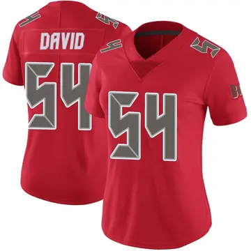 Women's Lavonte David Tampa Bay Buccaneers Limited Red Color Rush Jersey