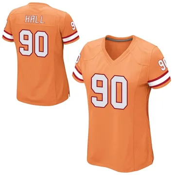 Women's Logan Hall Tampa Bay Buccaneers Game Orange Alternate Jersey