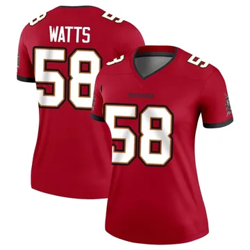 Women's Markees Watts Tampa Bay Buccaneers Legend Red Jersey