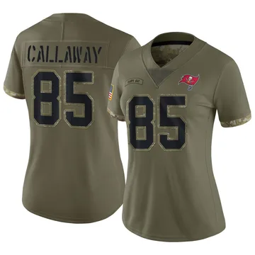 Women's Marquez Callaway Tampa Bay Buccaneers Limited Olive 2022 Salute To Service Jersey