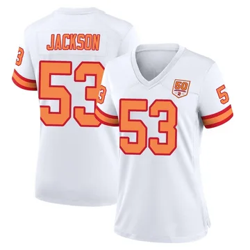 Women's Nick Jackson Tampa Bay Buccaneers Game White '76 50th Season Jersey