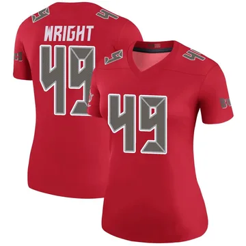 Women's Owen Wright Tampa Bay Buccaneers Legend Red Color Rush Jersey