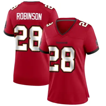 Women's Rashard Robinson Tampa Bay Buccaneers Game Red Team Color Jersey