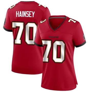 Women's Robert Hainsey Tampa Bay Buccaneers Game Red Team Color Jersey