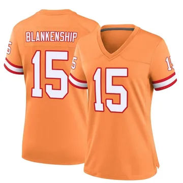 Women's Rodrigo Blankenship Tampa Bay Buccaneers Game Orange Throwback Jersey