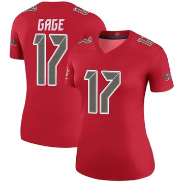 Women's Russell Gage Tampa Bay Buccaneers Legend Red Color Rush Jersey