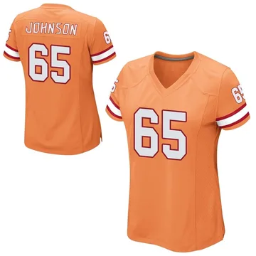 Women's Ryan Johnson Tampa Bay Buccaneers Game Orange Alternate Jersey