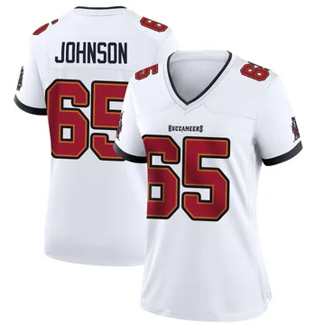 Women's Ryan Johnson Tampa Bay Buccaneers Game White Jersey