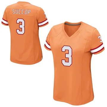 Women's Ryan Succop Tampa Bay Buccaneers Game Orange Alternate Jersey