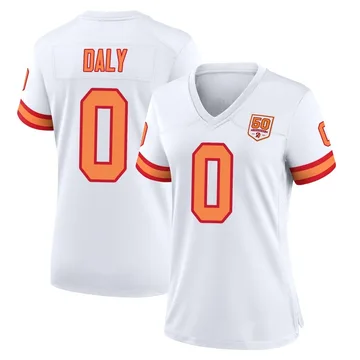 Women's Scott Daly Tampa Bay Buccaneers Game White '76 50th Season Jersey