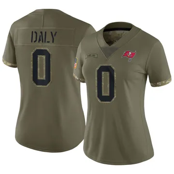 Women's Scott Daly Tampa Bay Buccaneers Limited Olive 2022 Salute To Service Jersey
