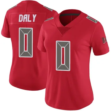 Women's Scott Daly Tampa Bay Buccaneers Limited Red Color Rush Jersey
