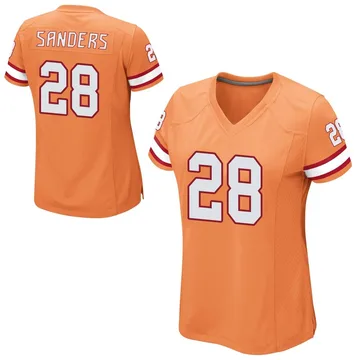 Women's Shilo Sanders Tampa Bay Buccaneers Game Orange Alternate Jersey