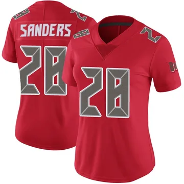 Women's Shilo Sanders Tampa Bay Buccaneers Limited Red Color Rush Jersey