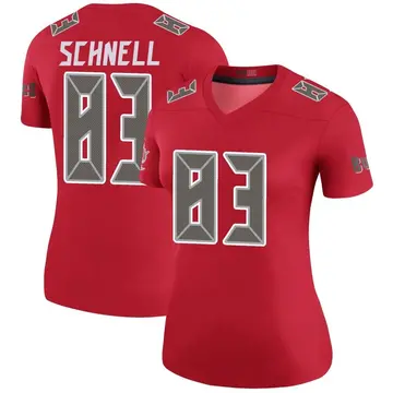 Women's Spencer Schnell Tampa Bay Buccaneers Legend Red Color Rush Jersey