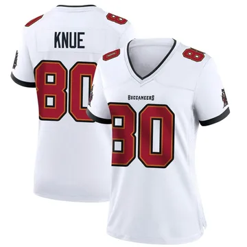 Women's Tanner Knue Tampa Bay Buccaneers Game White Jersey