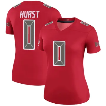 Women's Ted Hurst Tampa Bay Buccaneers Legend Red Color Rush Jersey
