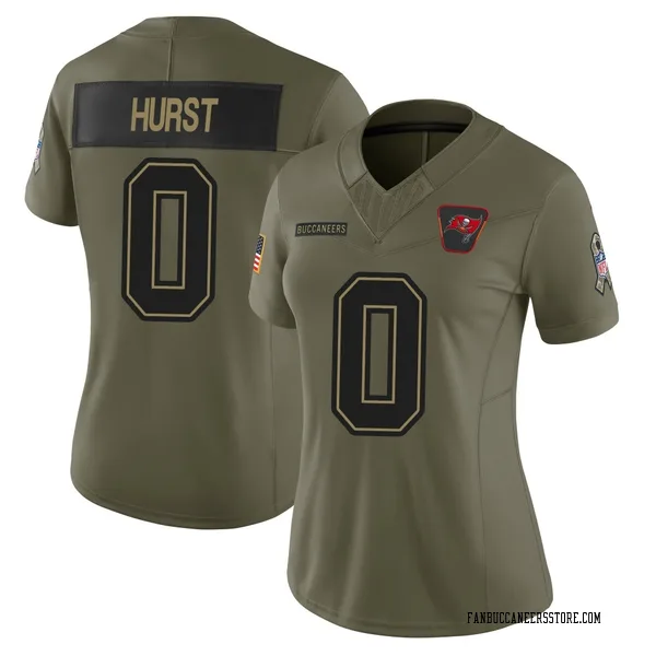 Women's Ted Hurst Tampa Bay Buccaneers Limited Olive 2025 Salute to Service Jersey