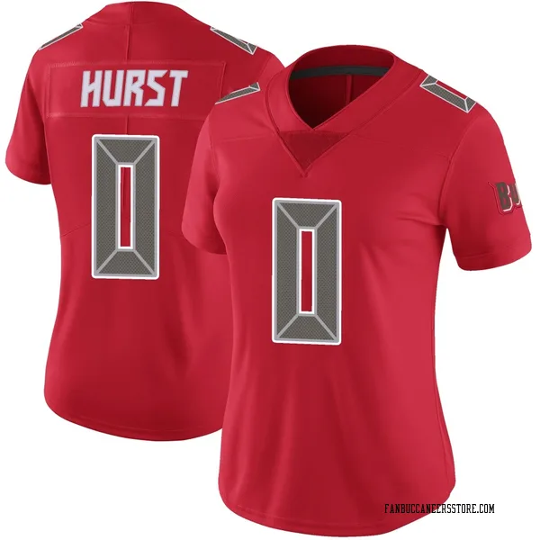 Women's Ted Hurst Tampa Bay Buccaneers Limited Red Color Rush Jersey