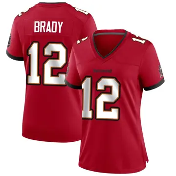 Women's Tom Brady Tampa Bay Buccaneers Game Red Team Color Jersey