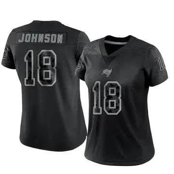 Women's Tyler Johnson Tampa Bay Buccaneers Limited Black Reflective Jersey