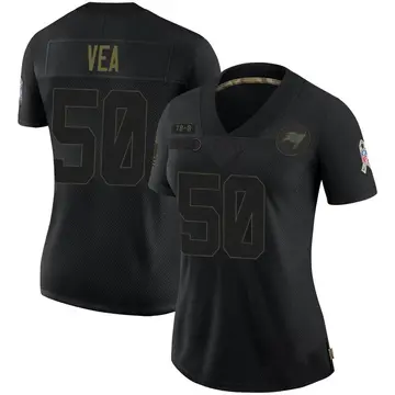Women's Vita Vea Tampa Bay Buccaneers Limited Black 2020 Salute To Service Jersey