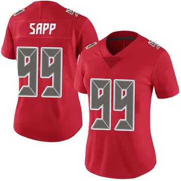 Women's Warren Sapp Tampa Bay Buccaneers Limited Red Team Color Vapor Untouchable Jersey