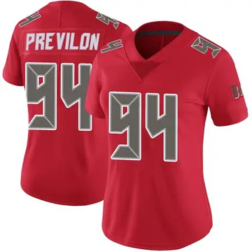 Women's Willington Previlon Tampa Bay Buccaneers Limited Red Color Rush Jersey
