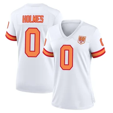 Women's Yasir Holmes Tampa Bay Buccaneers Game White '76 50th Season Jersey