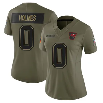 Women's Yasir Holmes Tampa Bay Buccaneers Limited Olive 2025 Salute to Service Jersey