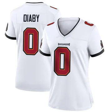 Women's Yaya Diaby Tampa Bay Buccaneers Game White Jersey