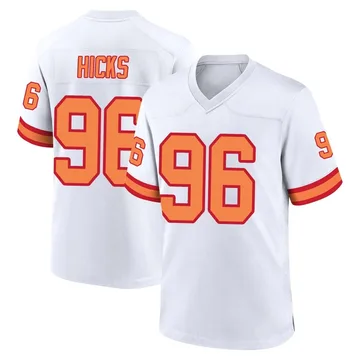 Youth Akiem Hicks Tampa Bay Buccaneers Game White '76 Jersey