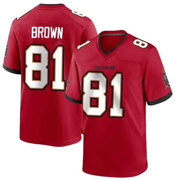 Youth Antonio Brown Tampa Bay Buccaneers Game Red Team Color Jersey