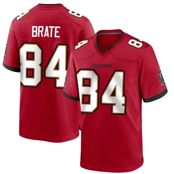 Youth Cameron Brate Tampa Bay Buccaneers Game Red Team Color Jersey