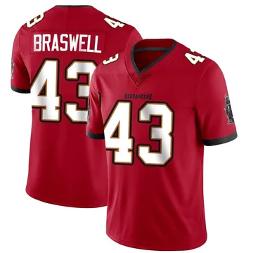 Youth Chris Braswell Tampa Bay Buccaneers Limited Red Team Color Vapor Untouchable Jersey