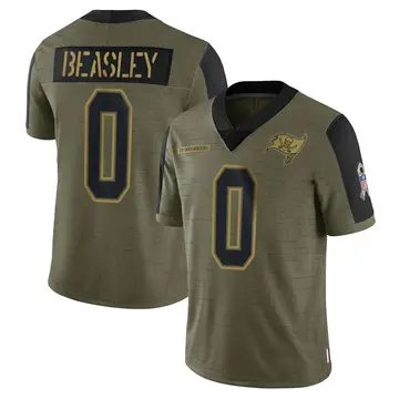 Youth Cole Beasley Tampa Bay Buccaneers Limited Olive 2021 Salute To Service Jersey