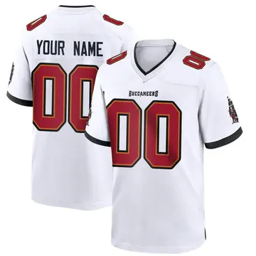 Youth Custom Tampa Bay Buccaneers Game White Jersey