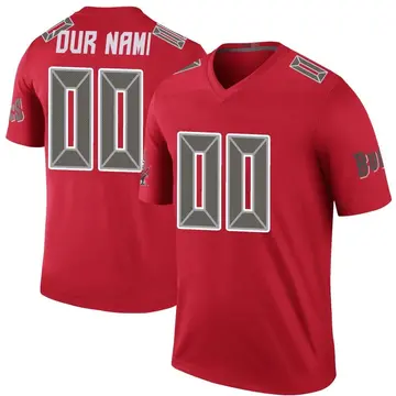 Youth Custom Tampa Bay Buccaneers Legend Red Color Rush Jersey