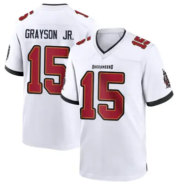 Youth Cyril Grayson Jr. Tampa Bay Buccaneers Game White Jersey